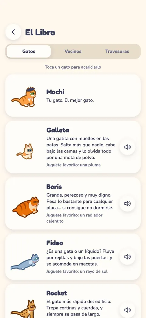 El Libro: todos los gatos del edificio, cada uno con su historia