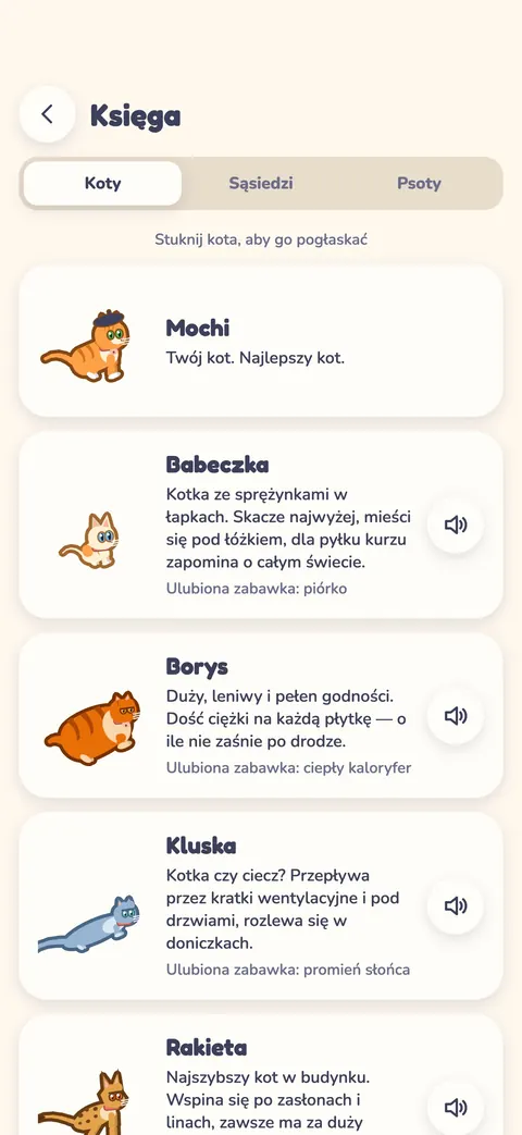 Księga: wszystkie koty z kamienicy, każdy z własną historią