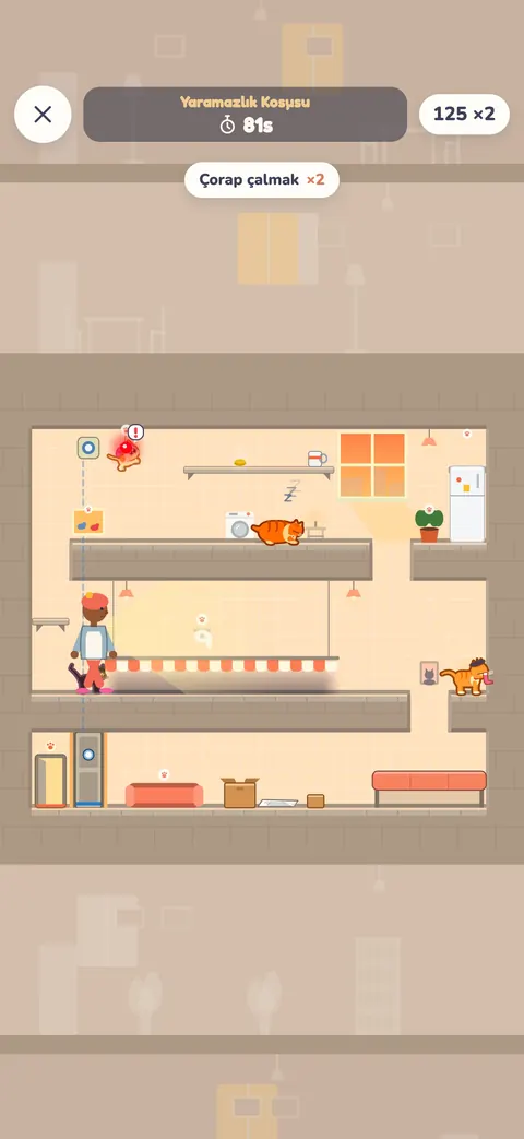 Yaramazlık Koşusu: art arda bağlanmış yaramazlıklarla kombo