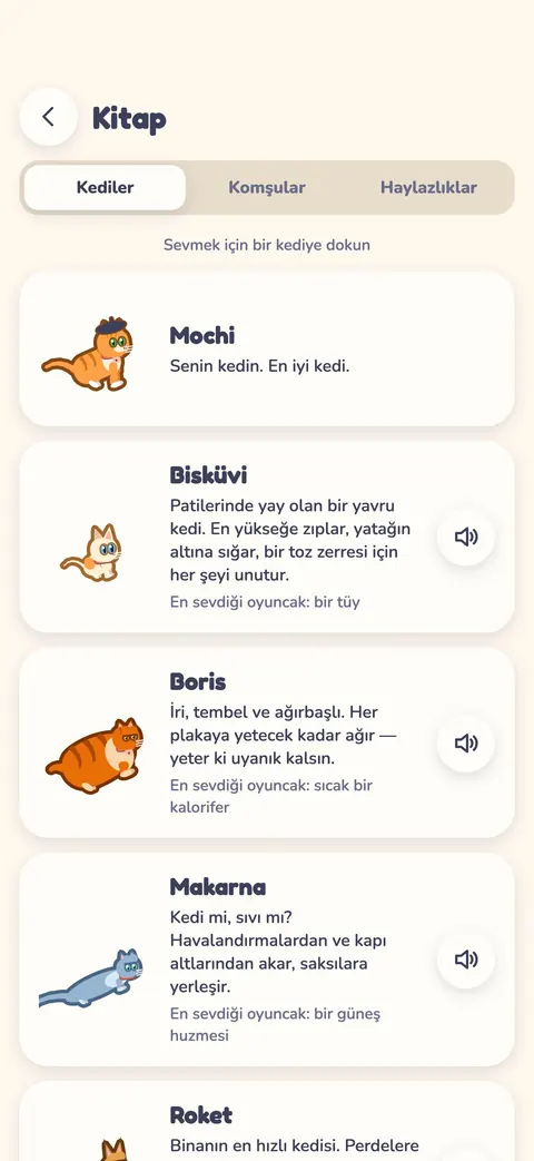 Kitap: binadaki bütün kediler, her birinin kendi hikâyesiyle