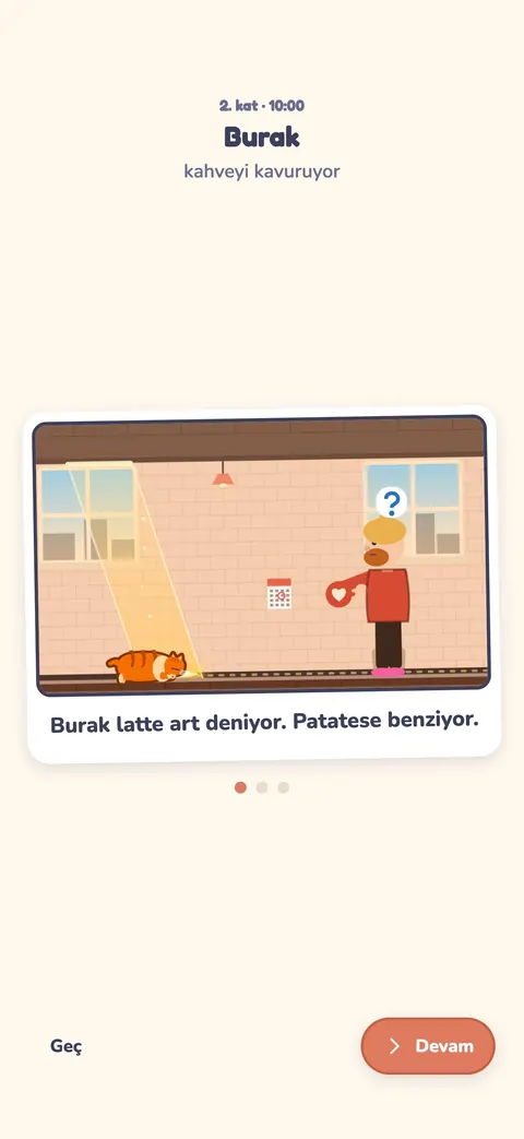 Kedi Kafe'de bir komşunun hikâyesi: patatese benzeyen bir latte art